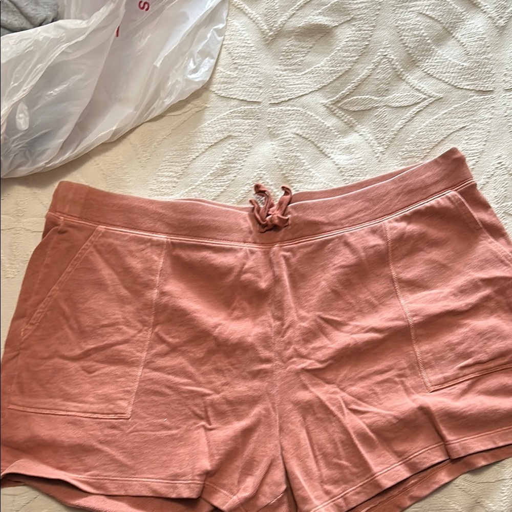 Pink Drawstring Shorts
